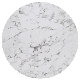 HPL (High Pressure Laminated) Επιφάνεια Τραπεζιού Φ80cm/12mm Απόχρωση White Marble, Εξωτερικού χώρου Ε102,421
