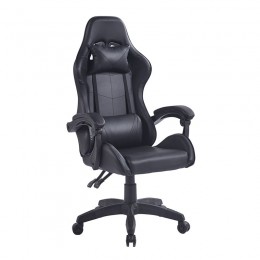 BF7850 Gaming Πολυθρόνα Γραφείου Διευθυντή 63x70x117/127cm Pu Μαύρο ΕΟ582,4