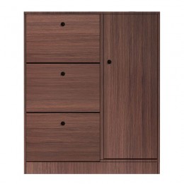 Παπουτσοθήκη 100x24x112cm Απόχρωση Καρυδί Ε834,1