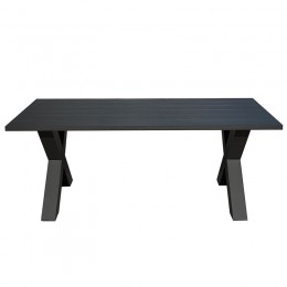 ALLEY Τραπέζι Dining Κήπου-Βεράντας 220x94x72cm ALU Ανθρακί Ε68421,2
