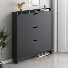 Παπουτσοθήκη MDF - Melamine  80x17x115cm Απόχρωση Γκρι Ε8330,1