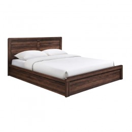 LIFE LUX Κρεβάτι Διπλό για Στρώμα 150x200cm, 158x210x100cm Απόχρωση Καρυδί Ε73862,2