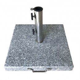 ΒΑΣΗ ομπρέλας τετράγωνη 45x45 H.7,5/37cm Γρανίτης/Inox #304 (40Kg) Ε932