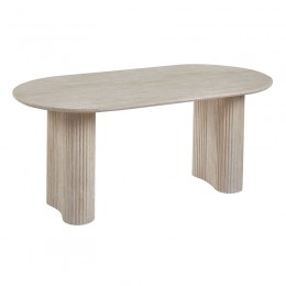 DIAZ Τραπέζι Τραπεζαρίας, 180x90x76cm ΜDF Απόχρωση Natural Stone Ε7695,1