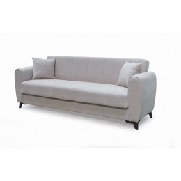 JEROM Καναπές – Κρεβάτι με Αποθηκευτικό Χώρο, Sofa:210x78x78 Bed:105x180cm 3Θέσιος Ύφασμα Cappuccino Ε9936,1