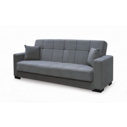 CARSON Καναπές – Κρεβάτι με Αποθηκευτικό Χώρο, Sofa:225x94x88 Bed:120x190cm 3Θέσιος Ύφασμα Γκρι Ε9939,2
