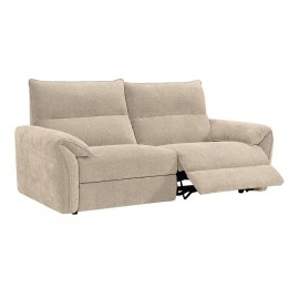 DALLAS Relax Καναπές 3-θέσιος Σαλονιού - Καθιστικού, Ύφασμα Μπεζ