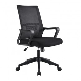 BF2965 Πολυθρόνα Γραφείου Ύφασμα Μαύρο Mesh