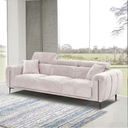 SEVILLE Kαναπές 3Θέσιος Σαλονιού - Καθιστικού, Teddy Ύφασμα Μπεζ