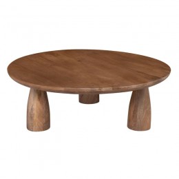 AZTEC Τραπεζάκι Σαλονιού- Καθιστικού, Ξύλο Mango, Απόχρωση Smoke Walnut