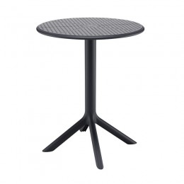 MODA-H Τραπέζι Κήπου - Βεράντας, PP - UV Protection, Απόχρωση Μαύρο