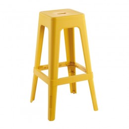 RELIX PP Σκαμπό BAR Στοιβαζόμενο, PP Απόχρωση Κροκί