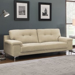 NOTE Kαναπές Σαλονιού - Καθιστικού 3Θέσιος, Ύφασμα Water Repellent Μπεζ