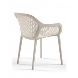 Atra πολυθρόνα pp WARM GREY 53x54x82.5(67/45)cm