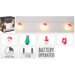 Γιρλαντα Με Χρις/Κα Φωτακια Σε 4 Σχεδια