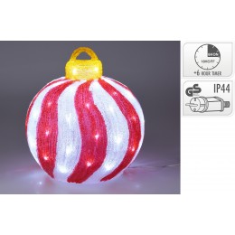 ΧΡΙΣΤ/KH ΜΠΑΛΑ ΚΟΚΚΙΝΗ ΜΕ LED 39CM AMC000120