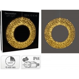 ΔΙΑΚΟΣΜΗΤΙΚΟ ΣΤΕΦΑΝΙ ΜΕ 1800LED WARM WHITE 58CM AMZ105020