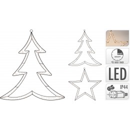 XMAS LED ΚΡΕΜΑΣΤΟ WW ΣΕ 2 ΣΧΕΔΙΑ AMZ111100