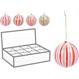 XMAS ΣΤΟΛΙΔΙ ΜΠΑΛΑ  10CM ΣΕ 4 ΣΧΕΔΙΑ APF648780