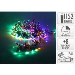 ΦΩΤΑΚΙΑ TREECLUSTER 1152LED ΠΟΛΥΧΡΩΜΑ  ΕΣ/ΕΞ.ΧΩΡΟΥ AX9560250