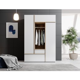 BALVE ΝΤΟΥΛΑΠΑ 135x59x204cm ΛΕΥΚΟ 58-042-V6