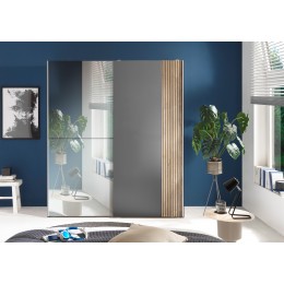 BERNO ΝΤΟΥΛΑΠΑ ΜΕ ΚΑΘΡΕΠΤΗ 170x57x196cm ΓΡΑΦΙΤΗΣ 58-493-FC
