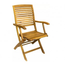 Valladolid πολυθρόνα πτυσσόμενη 56Χ61.8x97cm light acacia CH-GETA/ACAC