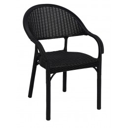 ΠΟΛΥΘΡΟΝΑ ΜΕ ΠΛΕΞΗ ΠΛΑΣΤΙΚΗ ΜΑΥΡΟ RATTAN 44X62X82EK CH-N5090-BL