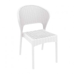 Daytona λευκή καρέκλα PP 55x61x81cm 53.0089