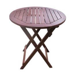 Easy Τραπέζι Πτυσσόμενο D 70xH.70cm/Ξύλο Acacia Ε20084,9