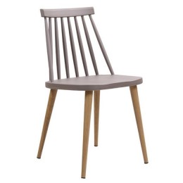 Lavida Καρέκλα Μεταλλική 42x42x80cm Φυσικό/PP Μπεζ ΕΜ139,9 / 1 TEMAXIO