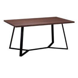 Hanson Τραπέζι 160x90x75cm Βαφή Μαύρη/Σκούρο Καρυδί ΕΜ821,2