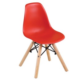 ART Wood Kid Καρέκλα 32x34x57cm Ξύλο / PP Κόκκινο ΕΜ123,ΚR 