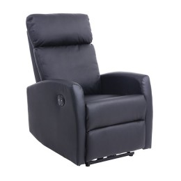 Tammy Πολυθρόνα Relax Electric 67x94x100cm/PU Μαύρο Ε987,1