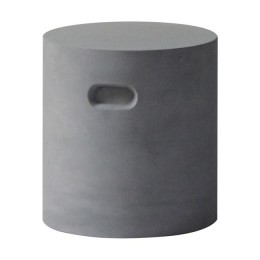 CONCRETE Cylinder Σκαμπώ D37xH.40cm Cement Grey Ε6204