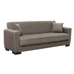 GALAXY Καναπές – Κρεβάτι με Αποθηκευτικό Χώρο, Sofa:210x78x78 Bed:105x180cm 3Θέσιος Ύφασμα Καφέ Ε9938,2