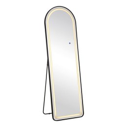 LED-8 Καθρέπτης Τοίχου-Δαπέδου Φωτιζόμενος, Αλουμίνιο Μαύρο, Αφής με 3 επιλογές φωτισμού
