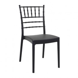 Josephine μαύρη καρέκλα PP 45x55x92cm 20.0019