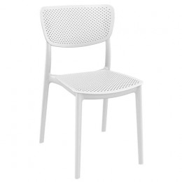 Lucy λευκή καρέκλα PP 48x53x83cm 20.0426