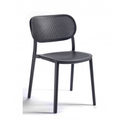 Nuta καρέκλα Technopolymer 52x55x79(45)cm μαύρο 21848-81947