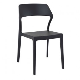 Snow μαύρη καρέκλα PP 52x56x83cm 20.0159