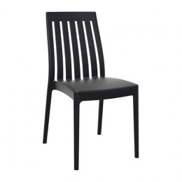 Soho μαύρη καρέκλα PP 45x55x89cm 20.0003