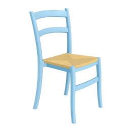 Tiffany S γαλάζια καρέκλα PP 45x51x85cm 20.0052