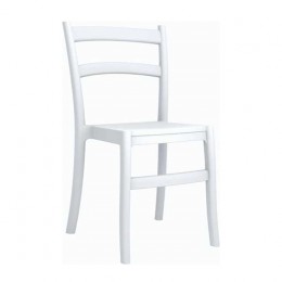 Tiffany λευκή καρέκλα PP 45x51x85cm 20.0062
