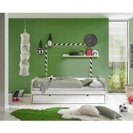 TILDE ΣΕΤ ΚΡΕΒΑΤΙ ΜΕ ΣΥΡΟΜΕΝΟ ΚΡΕΒΑΤΙ 99x62x210cm ΞΥΛΟ ΠΕΥΚΟ/ΛΕΥΚΟ ΚΕΡΩΜΕΝΟ 22-541-91