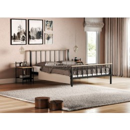 Τόνια Κρεβάτι Διπλό Μεταλλικό 169x209x100cm με επιλογές χρωμάτων