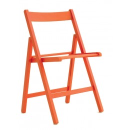Tre Καρέκλα 42.5X47.5X79CM Ξύλινη Σπαστή Πορτοκαλί 01L.ARANCIO.TE