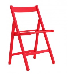 Tre Καρέκλα 42.5X47.5X79cm Ξύλινη Σπαστή Kόκκινο 01L.SST.ROS.ΤΕ