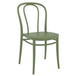 VICTOR OLIVE GREEN καρέκλα PP 45x52x85cm 20.0313