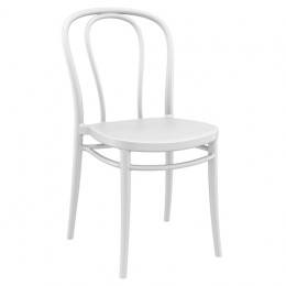 VICTOR WHITE καρέκλα PP 45x52x85cm 20.0309